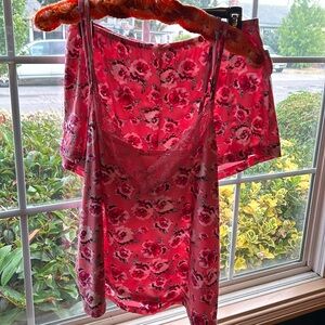 Beautiful, sexy roses, THALIA SODI lingerie set. EUC. Washed, hung to dry.